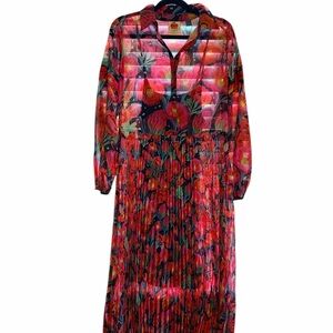 Floral Print Long Sleeve Dress